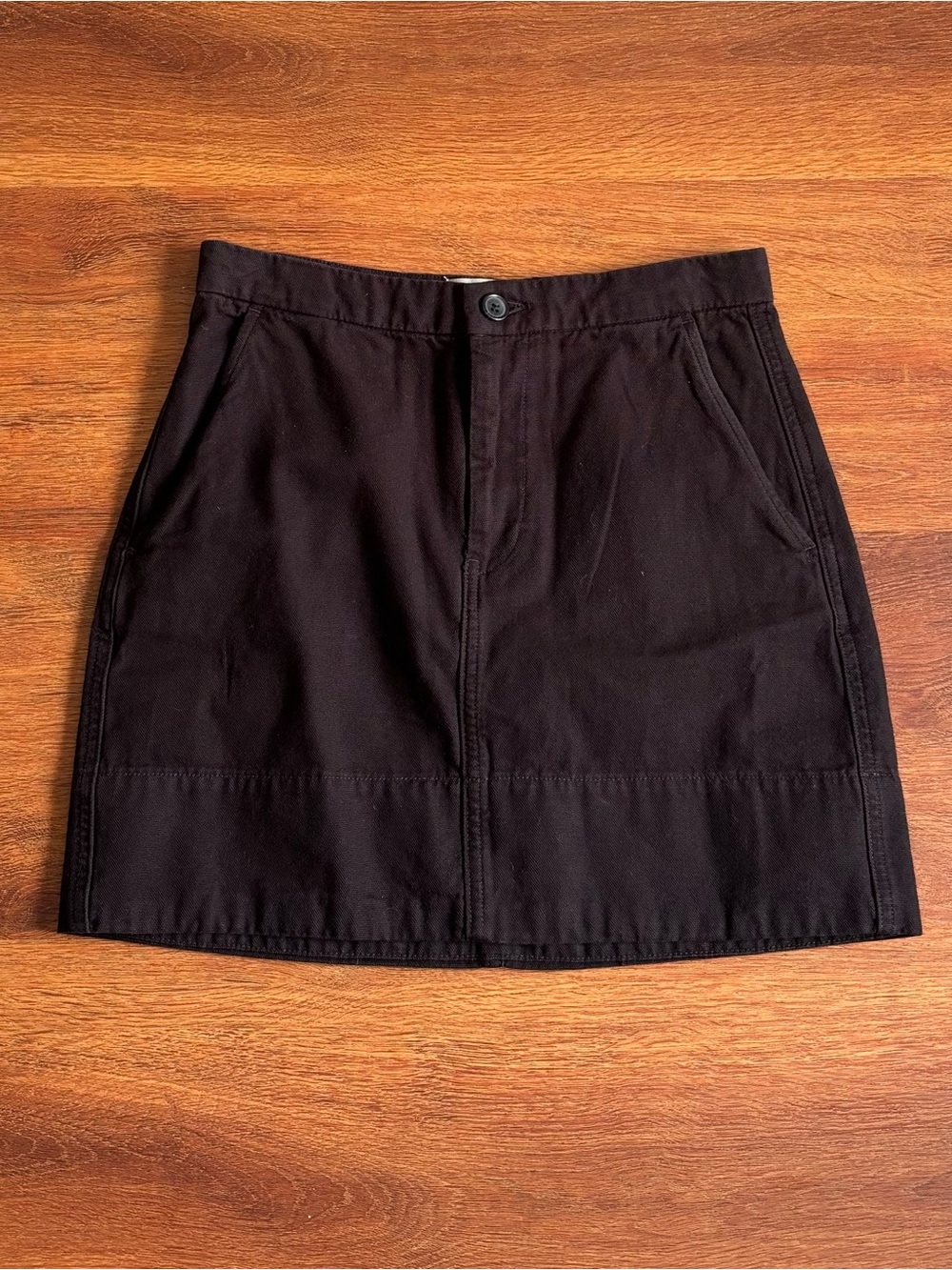 Everlane Black Cotton Mini Skirt - 4